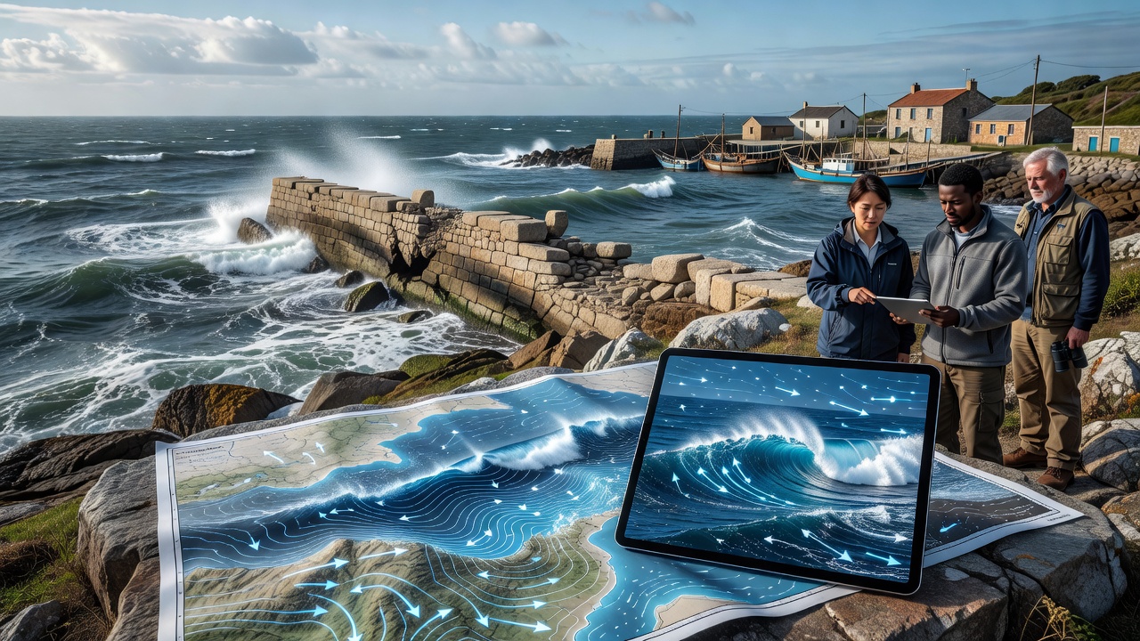 Coastal wavebreak modifications affecting historic structures and fishery habitats